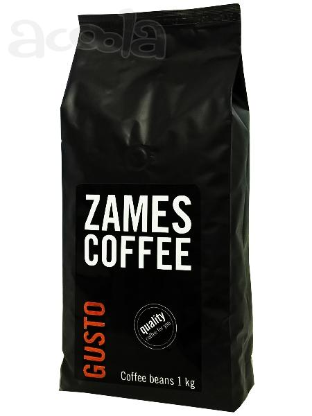 Кофе в зернах ZAMES COFFEE GUSTO 1 кг 30/70